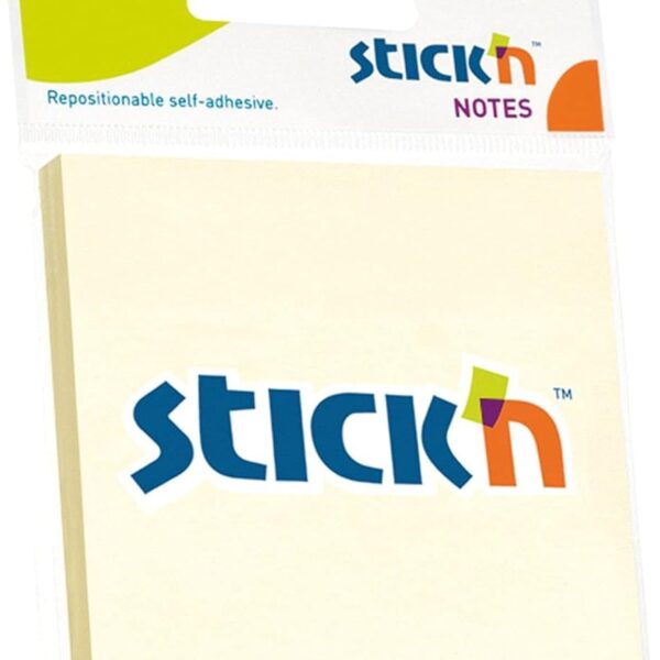 Stick'n Hopax assorted notes, 3x3, 100shts/pad, pastel yellow, opph